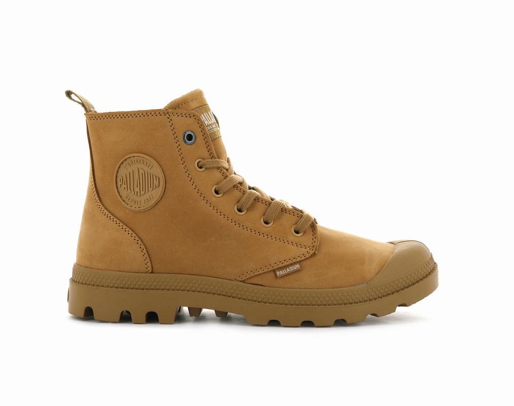 Palladium Pampa Hi Zip Nbk Mens Boots Gold Australia [LJBDKG-594]